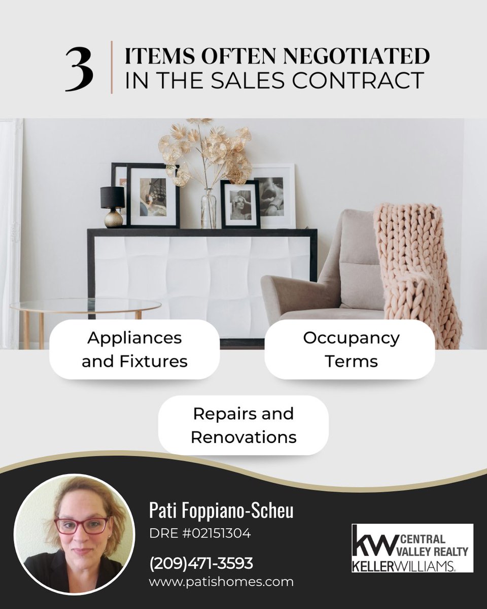 Patishomes's tweet photo. 1️⃣ Appliances and Fixtures
2️⃣ Repairs and Renovations
3️⃣ Occupancy Terms
Negotiations like these can impact your financing needs. Let’s discuss how these factors might affect your loan and ensure a smooth closing process. Reach out today!
#homenegotiation #mortgage https://t.co/0fITHTD3qi