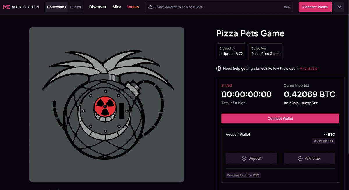 The Final Pet Pulverizer Auction is complete.

Let's have a round of applause for the Winner!

Keep your eyes peeled, the remaining Pet Pulverizers will be distributed in the next 48 hours.