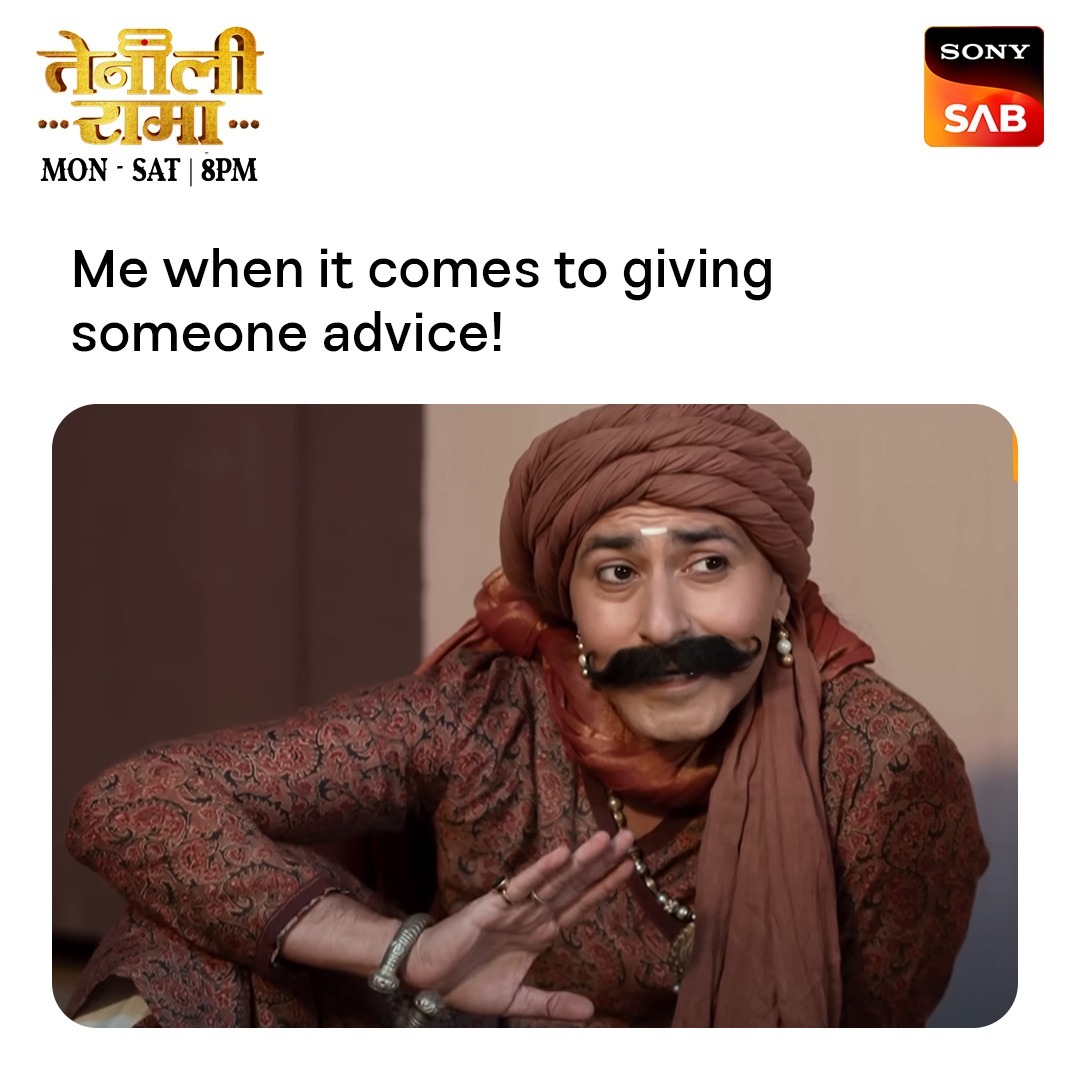 sabtv's tweet photo. The OG advice giver! 😉

Dekhiye 𝐓𝐞𝐧𝐚𝐥𝐢 𝐑𝐚𝐦𝐚, Mon - Sat, 𝐫𝐚𝐚𝐭 𝟖 𝐛𝐚𝐣𝐞 sirf #SonySAB par

#TenaliRamaOnSonySAB #TenaliRama #SonySAB #NewShow #NewShowAlert #IndianTelevision #Entertainment #Hero #IndianHeritage #IndianHistory #IndianHero #ThisDecember #Drama #Comedy #Fun