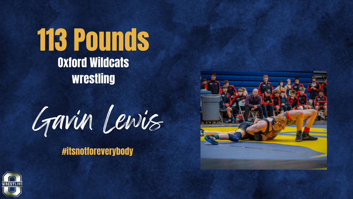 OxfrdWrstlng's tweet photo. 113 Fifth Place Match
Captain Gavin Lewis v
Justin Rizzo @ Romeo
Gavin WINS by First Period Fall
And takes Fifth !
#OddNumbersAreBetter
He also achieved his 100th Career Victory !!
Congrats to the Captain !!
#60thCCI
❤️💙💛💪❤️
@athletic_oxford
@oxford_hs
@InsideTheOAA https://t.co/LLH2M14x9C