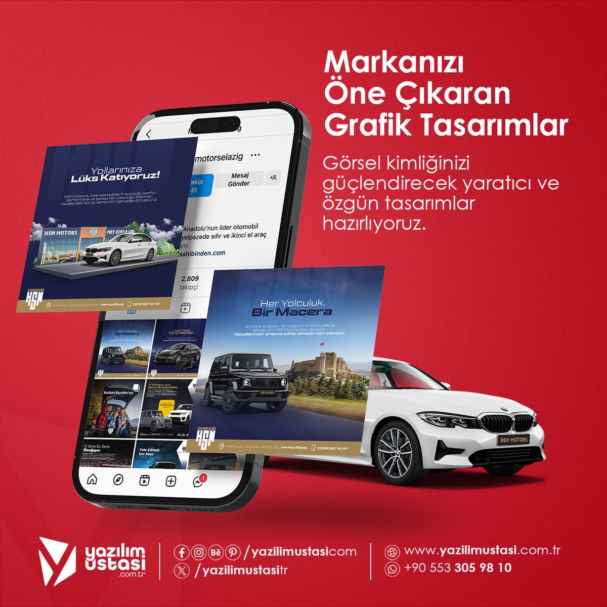 Markanızı Öne Çıkaran Grafik Tasarımlar
🎨 Markanızı Görsel Olarak Parlatın!

Ajansınız için yaratıcı ve özgün grafik tasarımlar hazırlıyoruz.

🌐 yazilimustasi.com.tr
📞 +90 553 305 98 10

#GraphicDesign #CreativeAgency #AgencySolutions #Branding #YazilimUstasi
