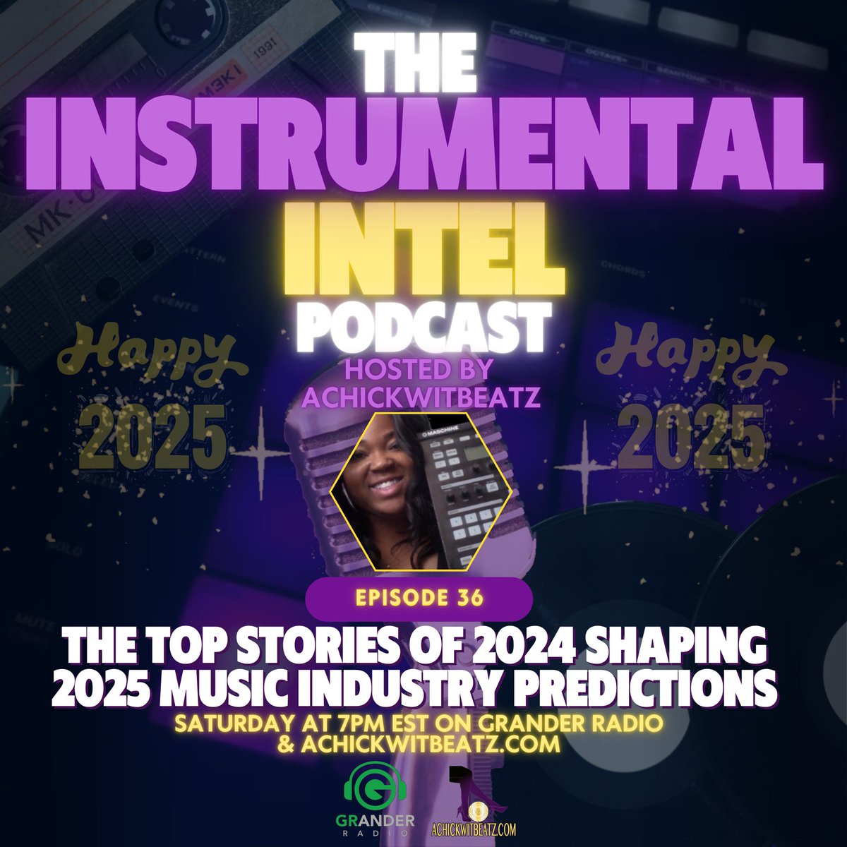 AChickWitBeatz (@achickwitbeatz) on Twitter photo Ep. 36 of <a href="/NstrumentalNtel/">Instrumental Intel Podcast</a> drops today! I’m highlighting some of the top 2024 stories shaping 2025 music industry predictions!🎙️💎
Tune in for insights & music news Saturdays @ 7pm ET on Grander #Radio & Achickwitbeatz.com. Subscribe now!📱
#podcast achickwitbeatz.com/instrumental-i… Ep. 36 of <a href="/NstrumentalNtel/">Instrumental Intel Podcast</a> drops today! I’m highlighting some of the top 2024 stories shaping 2025 music industry predictions!🎙️💎
Tune in for insights & music news Saturdays @ 7pm ET on Grander #Radio & Achickwitbeatz.com. Subscribe now!📱
#podcast achickwitbeatz.com/instrumental-i…
