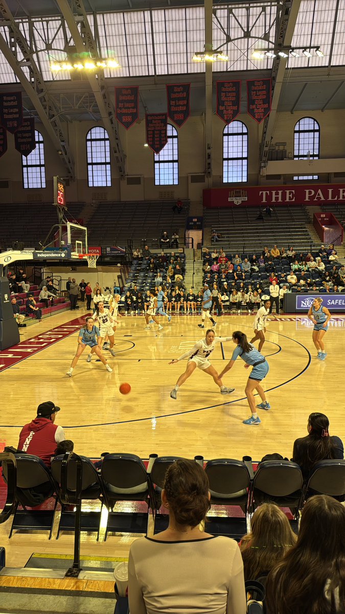 Some Ivy League Action today between Columbia &amp; Penn! 🏀

The Girls assisted the Quakers with High Fives at Halftime and took in the sights and sounds of College Basketball’s Cathedral. Thank you again to <a href="/pennathletics/">Penn Quakers</a> and <a href="/PennWBB/">Penn Women's Basketball</a> for a great afternoon. 

🔴🔵

#RollStangs