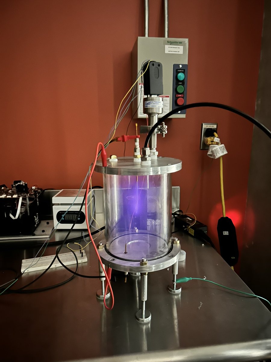 Abhay (@abhayratti) on Twitter photo just struck an air plasma in our diy DC sputter chamber here <a href="/waterloofab/">The Waterloo Hacker Fab</a>
the entire assembly including power supply, pressure transducer, and materials cost is <$1.5k just struck an air plasma in our diy DC sputter chamber here <a href="/waterloofab/">The Waterloo Hacker Fab</a>
the entire assembly including power supply, pressure transducer, and materials cost is <$1.5k