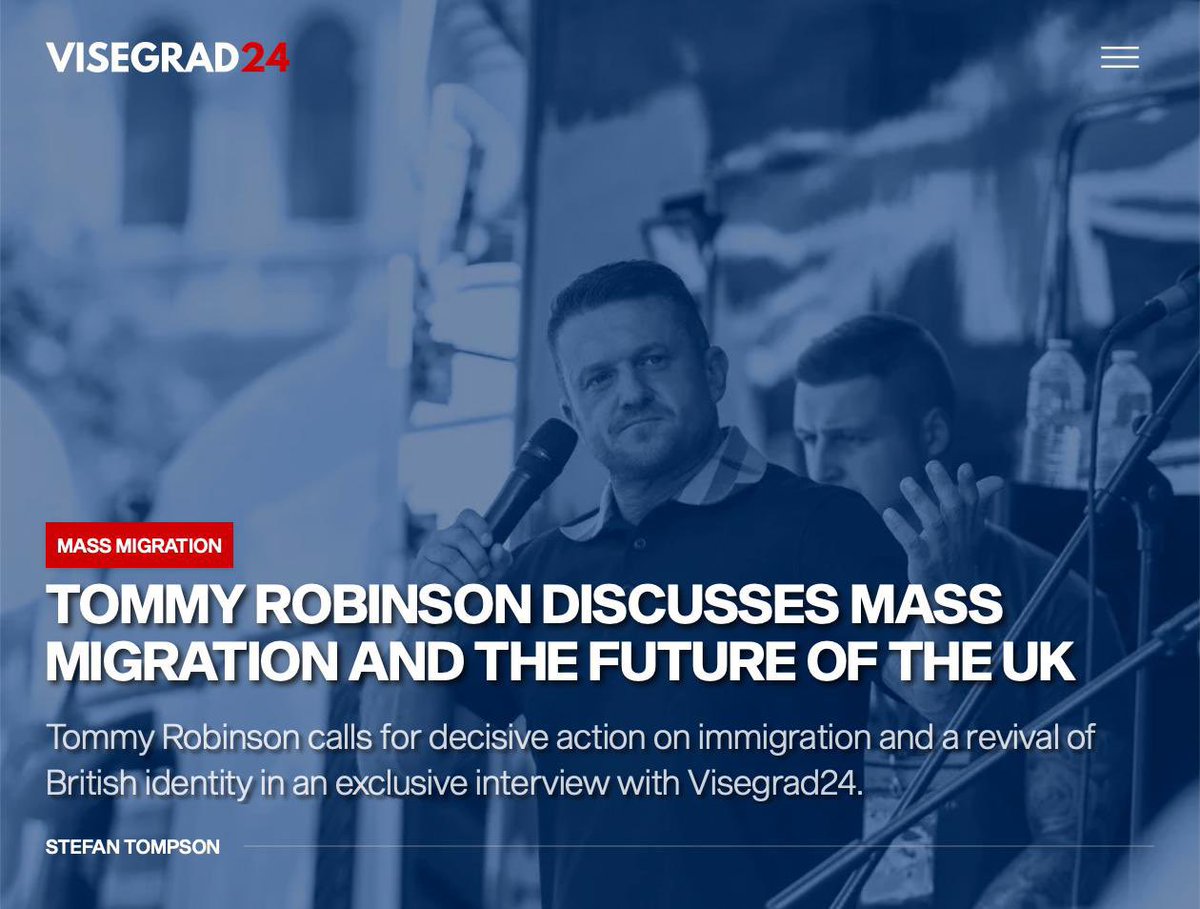 When we fear politicians that’s tyranny. 

When they fear us, that’s democracy. 

We are a majority, we’ve had enough of mass immigration.

No one asked us if we want to import 1 million immigrants to the UK last year.

That’s not democracy.

➡️ visegrad24.com/articles/tommy…