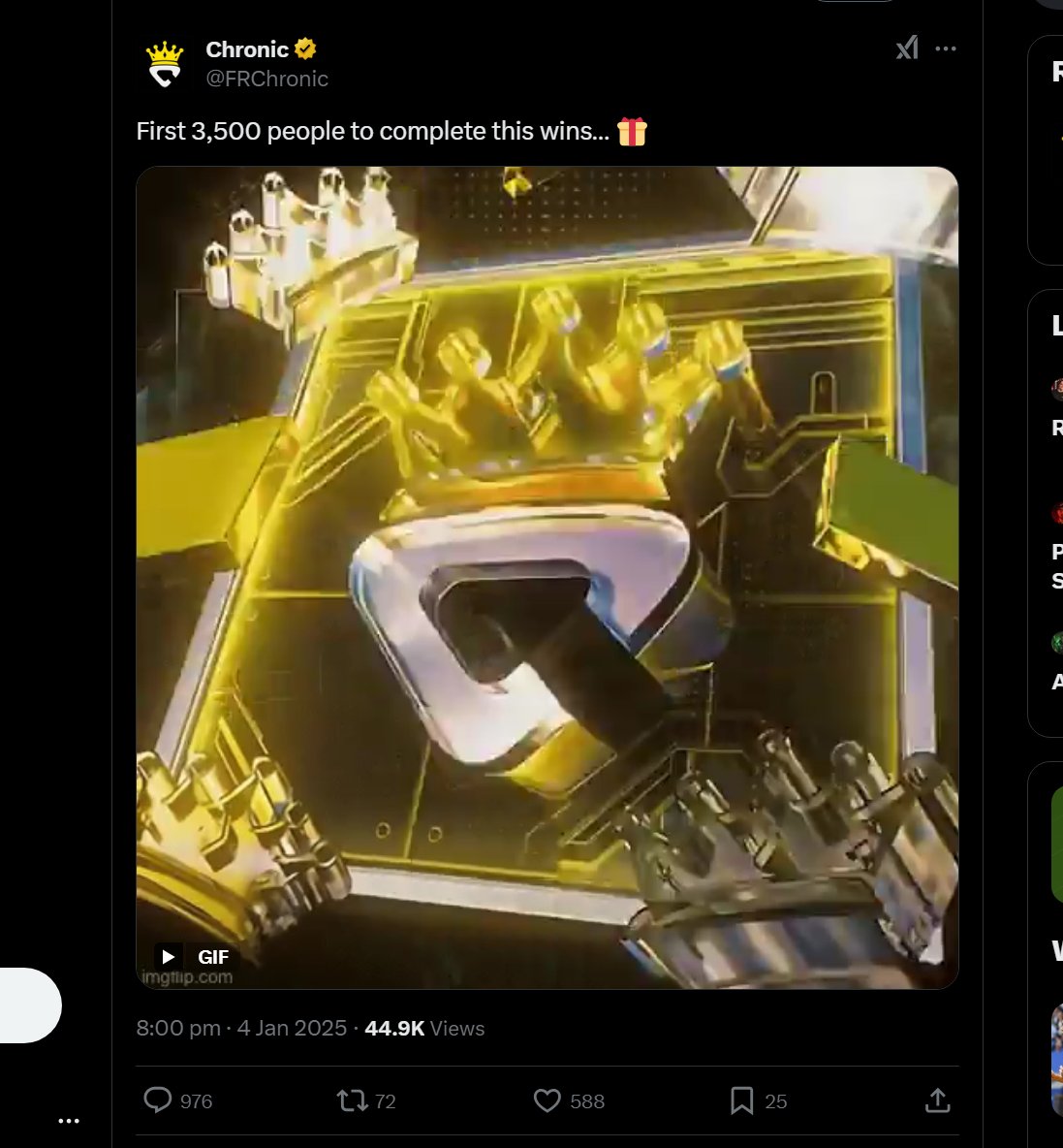 StuBee4's tweet photo. @FRChronic Won it. https://t.co/9niBMco75t