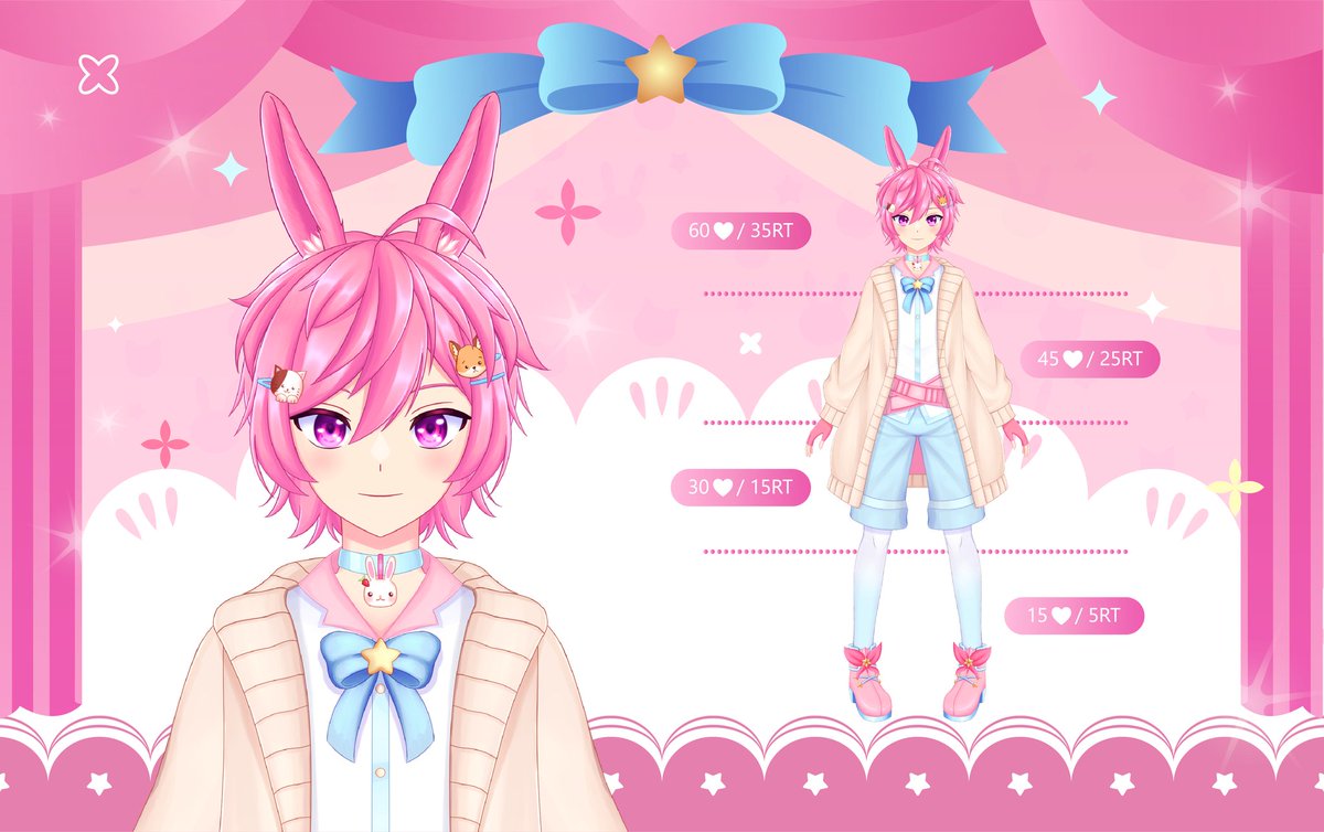 Como ultima parte,Quiero agradecer a estas personitas
<a href="/mochisuutv/">🇨🇱 Mochisuu ➕ 🩷 •「𝖉𝖙𝖍𝖑𝖘」</a> me ayudo con el boceto inicial🤗
<a href="/CamininaVt/">Caminina 🐇🌙 💤</a> y <a href="/Doraimonuwu/">‧₊ ˚❥ DoraimonVT ✧Comms Close✧ ‧₊˚</a>
me ayudaron con detalles para el diseño Final🙏
@alixlapelo59228 con este Model Reveal🫶
Arte y Rigg de <a href="/AkononeCh/">Akonone | Live 2D Rigger/Artist</a>
es muy amable y comunicativo
Gracias💖