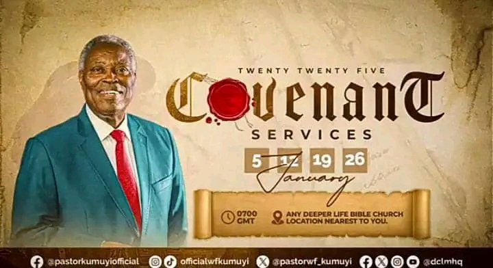 dclmcrs's tweet photo. First Covenant Sunday 2025 !

You are invited to worship God with us at any Deeper Life Bible Church location nearest to you.

#dclmcrs
#dclmhq
#kumuyisaid
#HappyNewYear
#CovenantServicewithKumuyi https://t.co/pJ8dmJzs6M