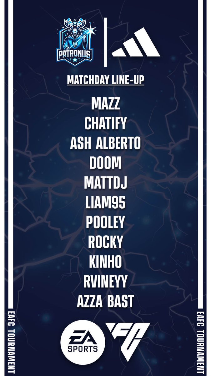 Tonight’s Line up for the <a href="/EASPORTSFC/">EA SPORTS FC</a> Sponsered Cash Cup hosted by <a href="/MemeZ94/">MemeZ</a> 

Stream provided by <a href="/Kinho14_/">Kinho</a> 

twitch.tv/xkinhox_

GFX <a href="/JRP_OT/">II JRP II</a>