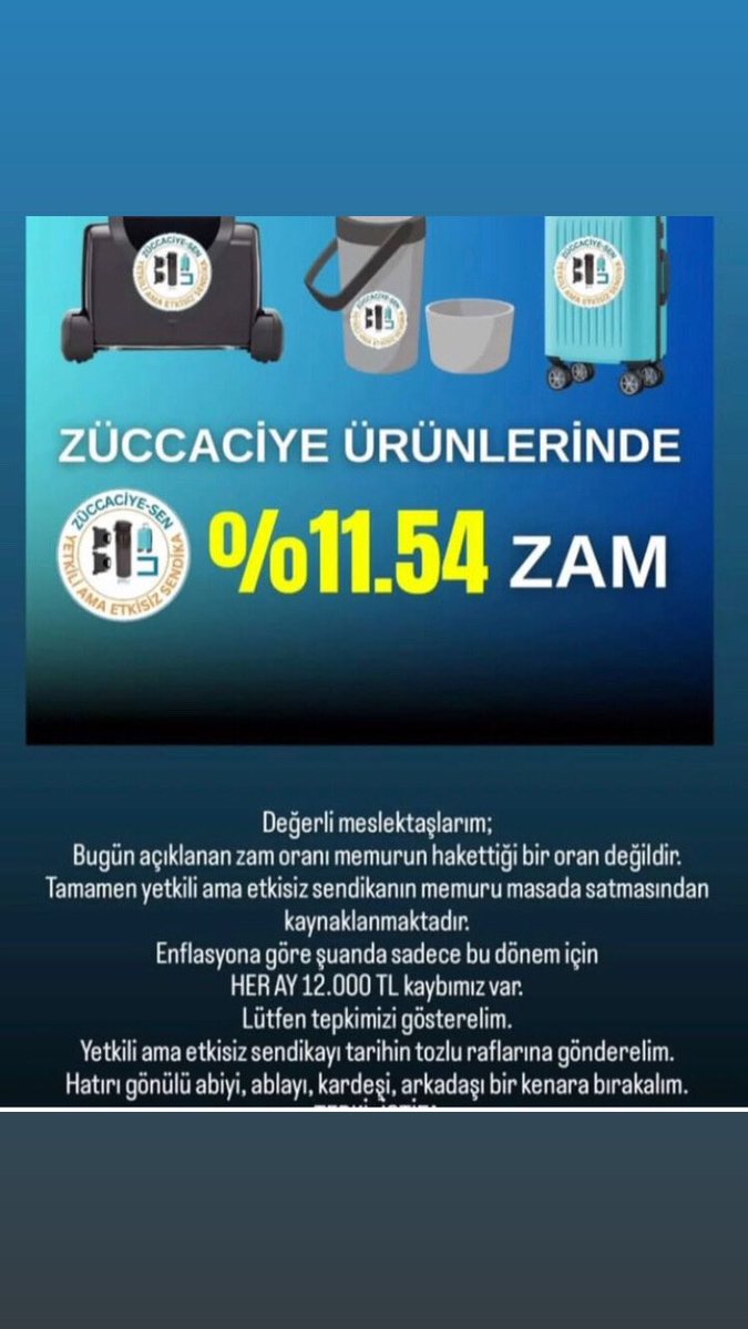 Enflasyon kadar zam, aslında SIFIR ZAM demektir!
#MemuraRefahPayı