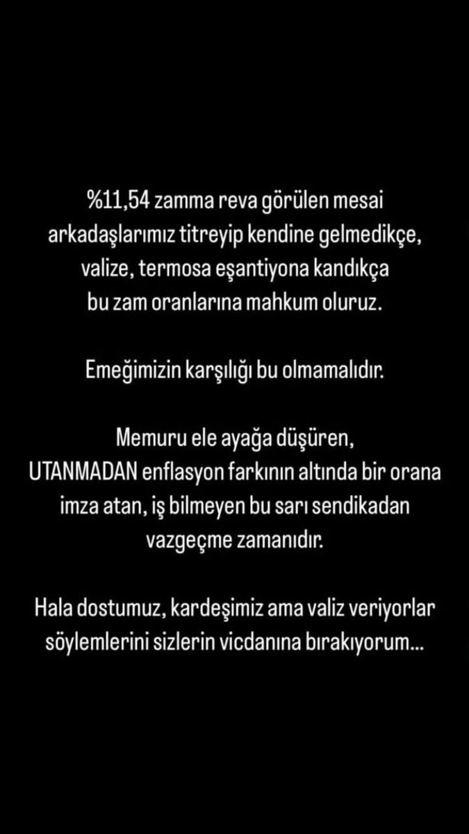 Enflasyon kadar zam, aslında SIFIR ZAM demektir!
#MemuraRefahPayı