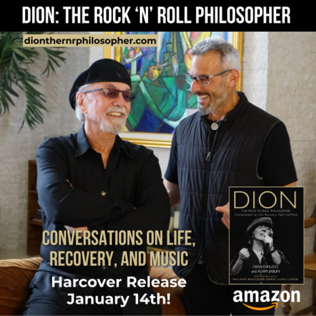 On 1/14, the hardcover of "Dion: The Rock 'N' Roll Philosopher" officially releases! To celebrate, Dion "The Wanderer" and Adam Jablin "The Jersey Kid" are appearing at Barnes &amp; Noble, 1400 Glades Rd, Boca Raton, FL 33431 on the 14th. Join them to hear their story in person.
