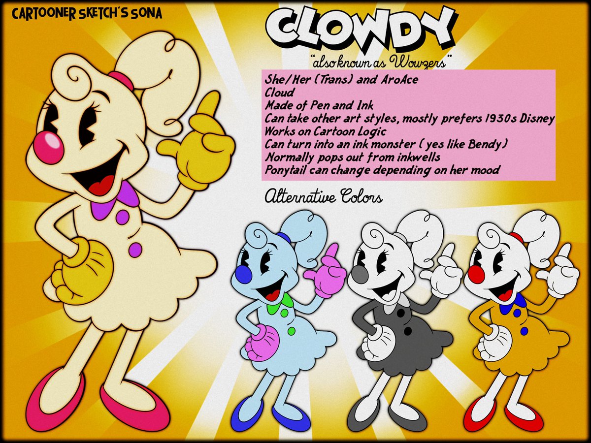 InkRubberhose's tweet image. New Year, New Me!
Introducing Cloudy! (also known as Wowzers).
Finally redesigned her after like 2 years or so!
.
.
.
#Rubberhose #Sona #Idk #Swag