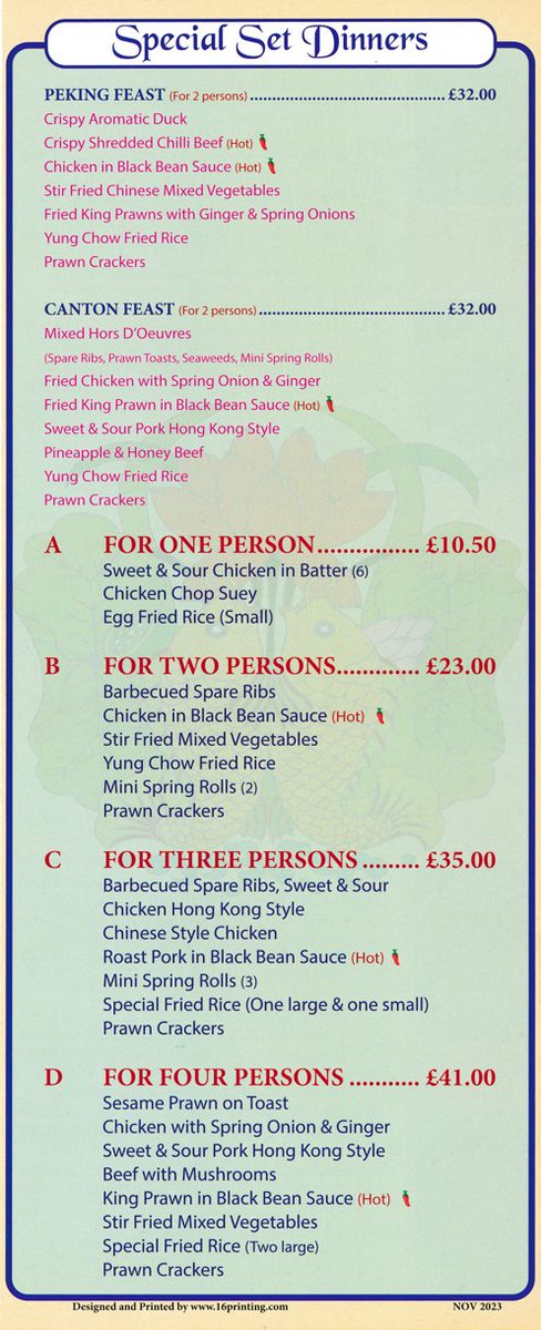 Menu update! Latest #menu now on site for Peking House #chinesefood #takeaway in #LongEaton - menulation.com/peking-house-l… Large choice with #Cantonese , #Thai &amp; #vegetarian dishes available. #Notts #food