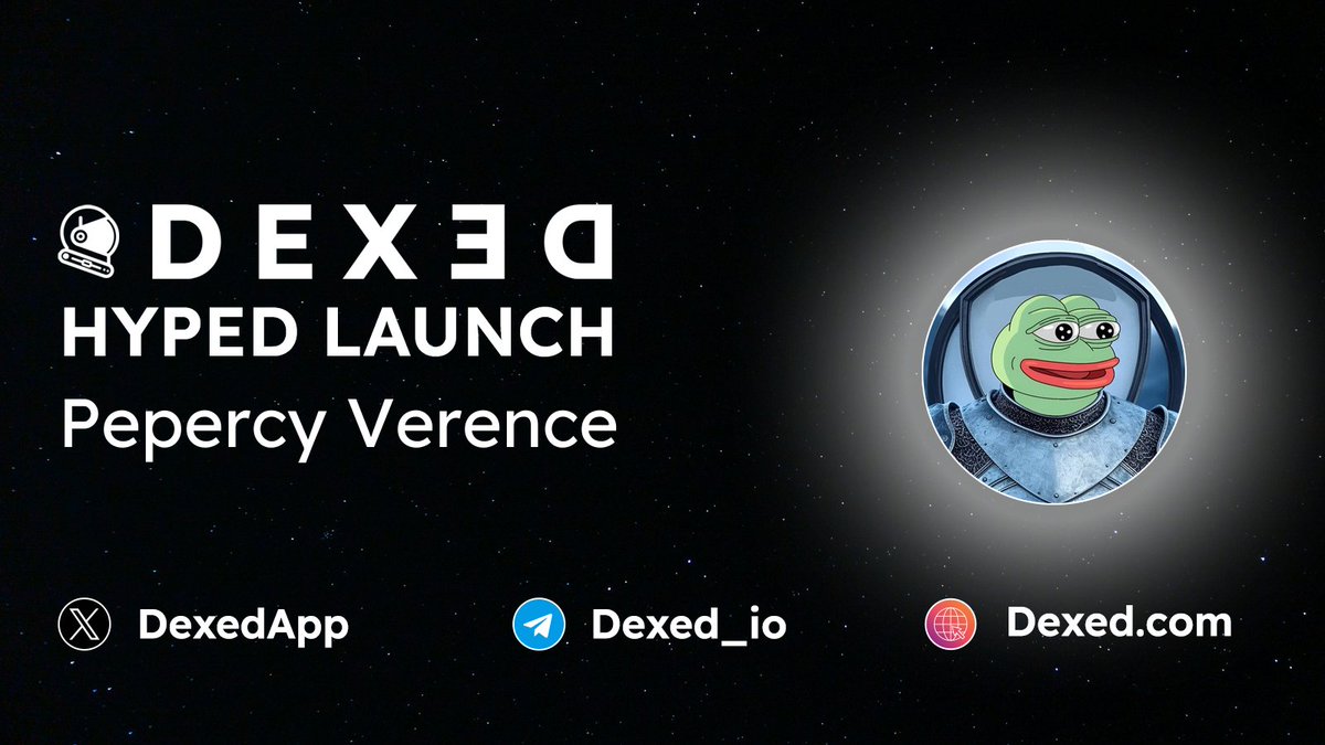 dexed_eth's tweet photo. π₯#ETH HYPED LAUNCH
Pepercy Verence $PEPERCY - https://t.co/f1uY5lVfhs #PEPERCY
π CA : 0xE3098E6cf20FB112f418E5F67215d2d52E1ace08
π Chart : https://t.co/yCZoDThZfm
β°ββ€ Trade with @DexedApp Powered by $DEXED token https://t.co/ARC1huH8XF