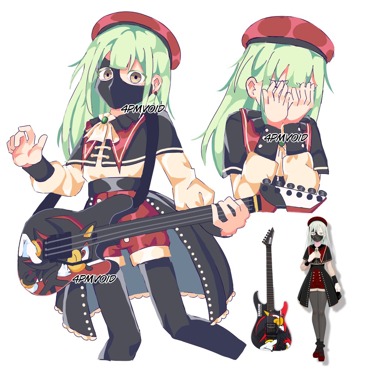 mortis and her other guitar #バンドリ #若葉睦 #AveMujica