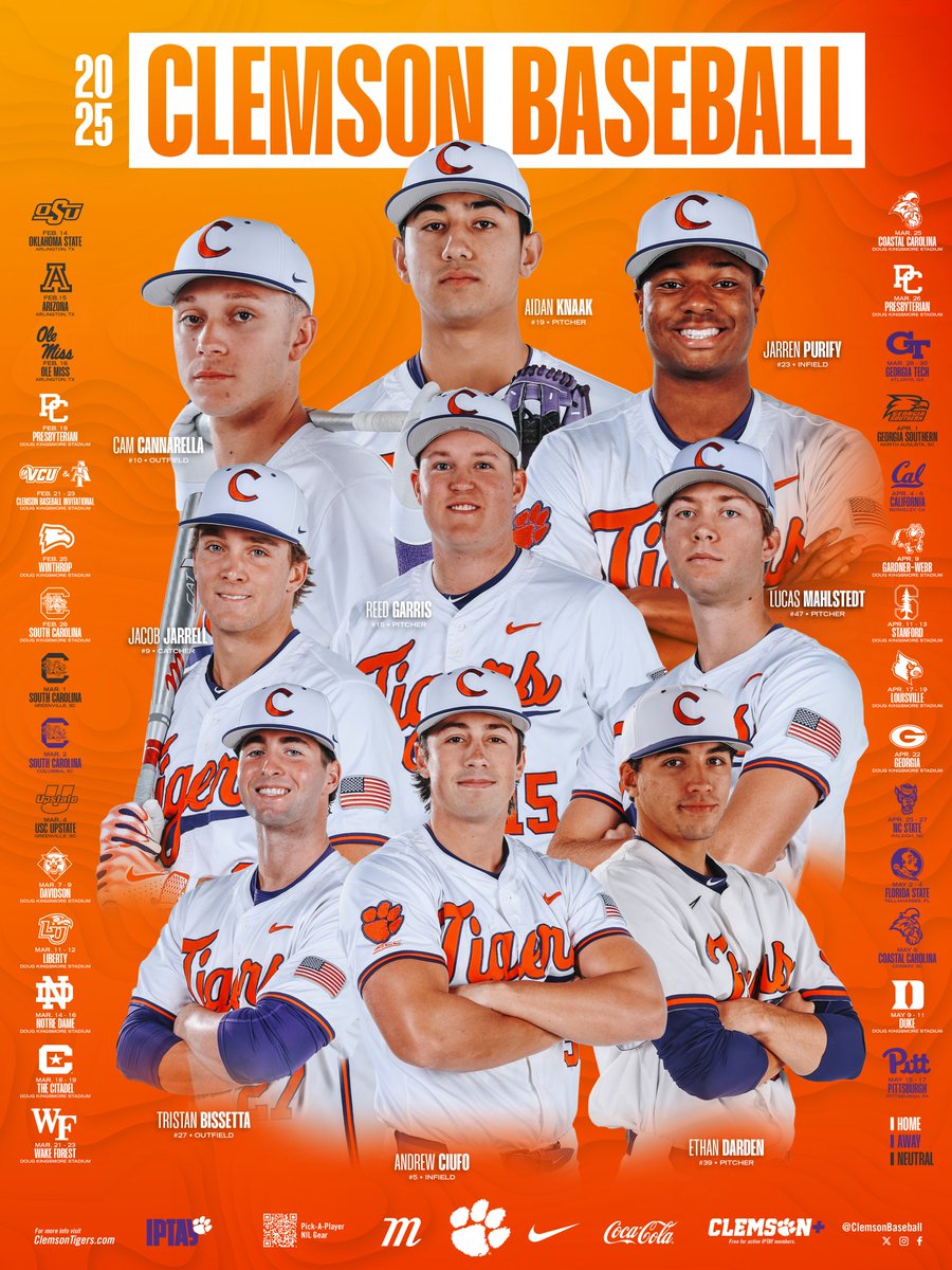 Who's ready for some ⚾️ in 41 days?! It all starts in Arlington, Texas! 🤠

#CUinTEX #Clemson #Team128