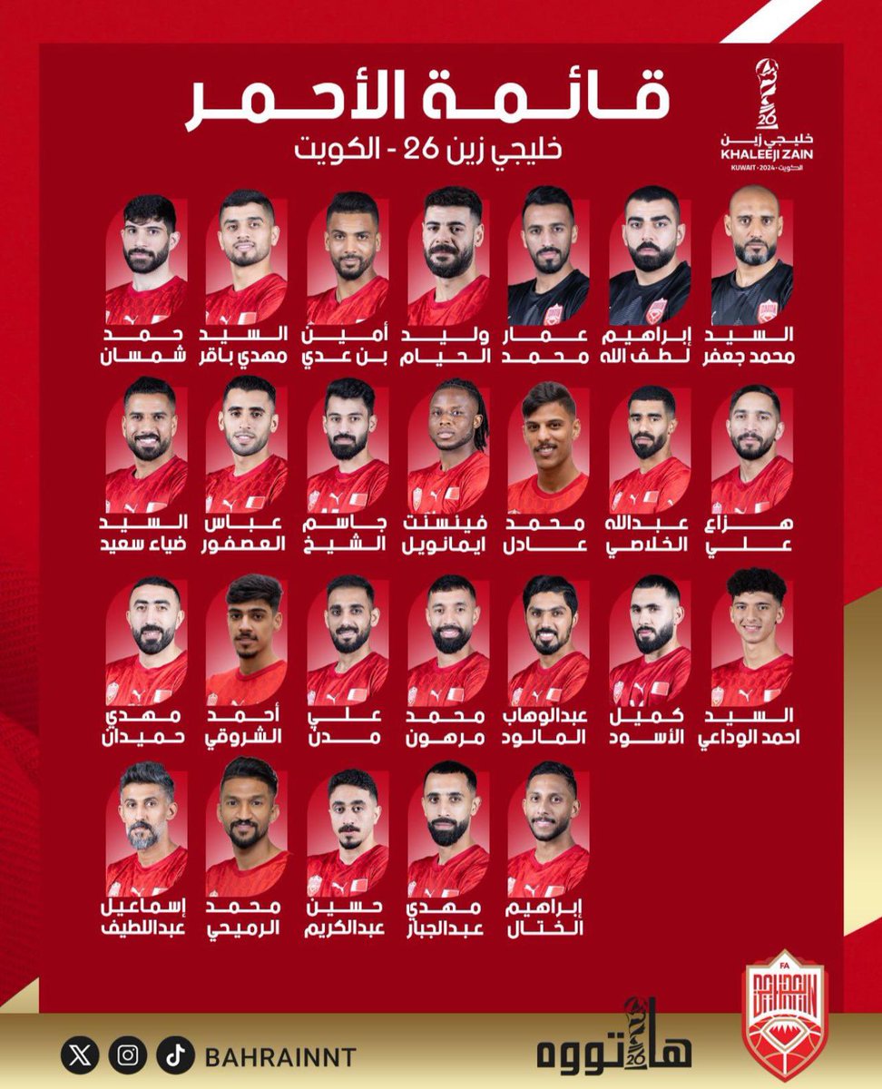 البحرين تتوج مجدها بكأس الخليج 🏆🇧🇭 
ألف مبروك للأحمر على الفوز بكأس الخليج العربي.. إنجاز مستحق يصنع فرحة الوطن.. والتاريخ يكتب من جديد.. 

#البحرين_بطل_الخليج