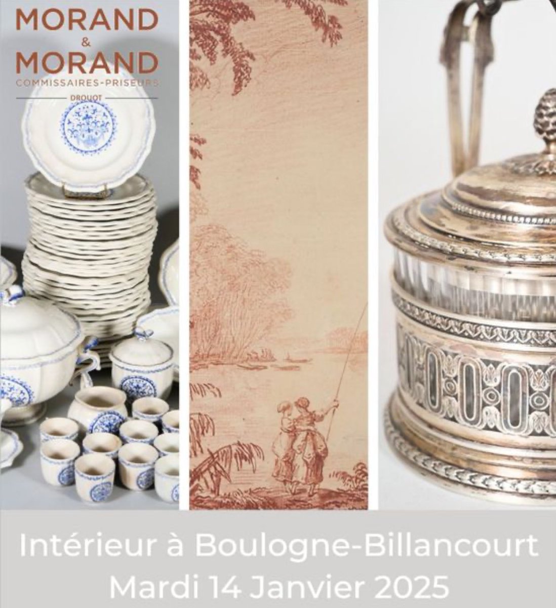 MorandAuction's tweet photo. 🔜NOTRE PREMIÈRE VENTE 2025 : UN INTÉRIEUR DE BOULOGNE-BILLANCOURT !

👉enchérissez dès maintenant sur : https://t.co/emZr7BMuCT

📌 Adjudications le mardi 14 janvier 2025 à partir de 14h

-Vente online only-

meubles-dessins-tableaux-objets d’art 

☎️+33(0)140569196 https://t.co/e8g4PH2ldE