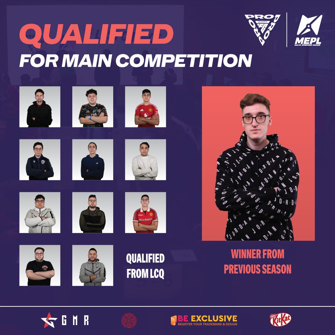 Rami Lueso (@rlueso) on Twitter photo These are the players qualified for the Malta League:
๐ต๐น <a href="/TiagoAraujo10_/">Tiago</a>
๐ฒ๐น <a href="/Matthias_Tubbii/">Matthias Farrugia</a>
๐ฒ๐น <a href="/Woncu11/">Wayne Seracino</a>
๐ฎ๐น <a href="/BasicallyShorty/">ShortyyT1๐ฎ</a>
๐ฒ๐น <a href="/Xablaa02/">Calvin Martin</a>
๐ฒ๐น <a href="/Turbuleence/">Turbulence</a>
๐ฒ๐น #Bajzu
๐ฒ๐น #TheLegend708
๐ฒ๐น <a href="/Klawka_Mlt/">Ryan Cauchi</a>
๐ฒ๐น <a href="/IsaacKyleGrima/">IKG</a>
๐ฒ๐น #Ryan_08100
๐ฒ๐น <a href="/brandsha56/">brandsha</a> joins them as current These are the players qualified for the Malta League:
๐ต๐น <a href="/TiagoAraujo10_/">Tiago</a>
๐ฒ๐น <a href="/Matthias_Tubbii/">Matthias Farrugia</a>
๐ฒ๐น <a href="/Woncu11/">Wayne Seracino</a>
๐ฎ๐น <a href="/BasicallyShorty/">ShortyyT1๐ฎ</a>
๐ฒ๐น <a href="/Xablaa02/">Calvin Martin</a>
๐ฒ๐น <a href="/Turbuleence/">Turbulence</a>
๐ฒ๐น #Bajzu
๐ฒ๐น #TheLegend708
๐ฒ๐น <a href="/Klawka_Mlt/">Ryan Cauchi</a>
๐ฒ๐น <a href="/IsaacKyleGrima/">IKG</a>
๐ฒ๐น #Ryan_08100
๐ฒ๐น <a href="/brandsha56/">brandsha</a> joins them as current