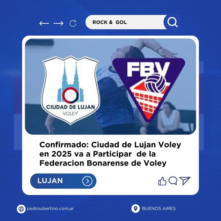 ES OFICIAL 🤝🏐

Ciudad de Luján Voley en 2025 participará en la Federación Bonaerense de Voley.