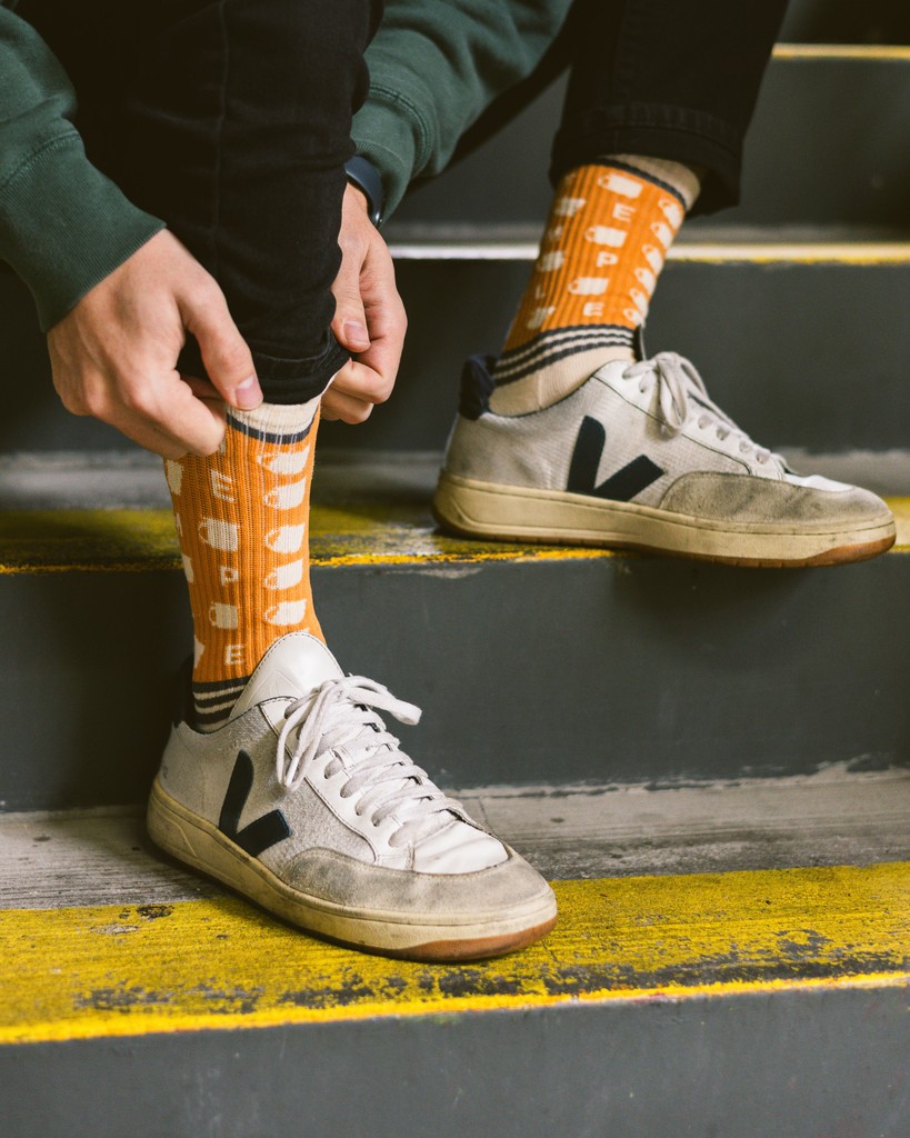 Ready to brew up some fun? ☕️✨ Whether you’re hitting your favorite café, just chilling at home, or jumping in puddles these socks are your new best friends. Available now online and in store!⁠
⁠
#templecoffee