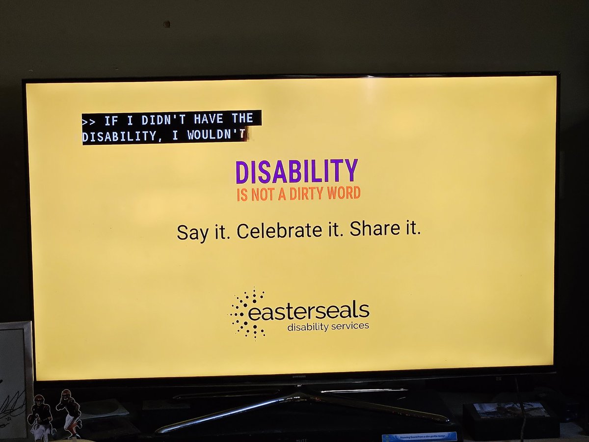 PhilipWoodward8's tweet image. I started 2025 seeing a commercial by Easterseals saying, "Disability is not a dirty word."  It featured people with different types of disabilities sharing how having a disability shapes their life experience and makes them who they are.  Awesome! 😃👍👏🤟🦻👨‍🦽👩‍🦼📺 #WithCaptions