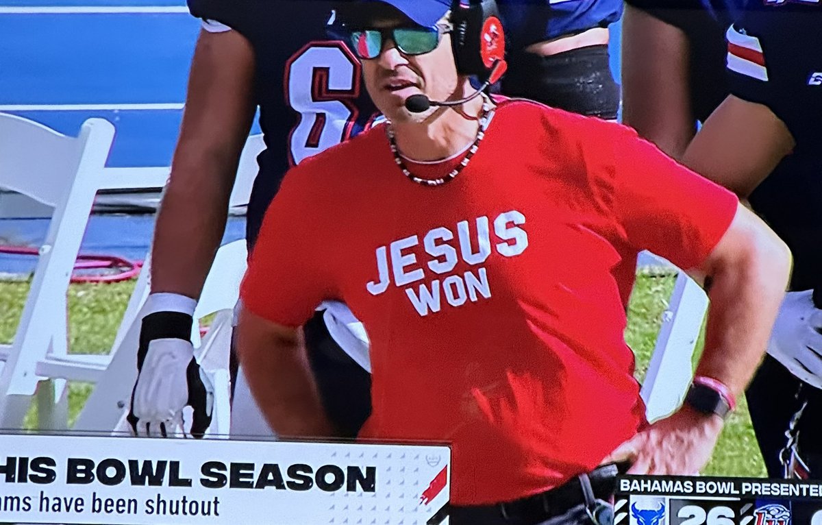 Jamey Chadwell reppin’ Jesus today