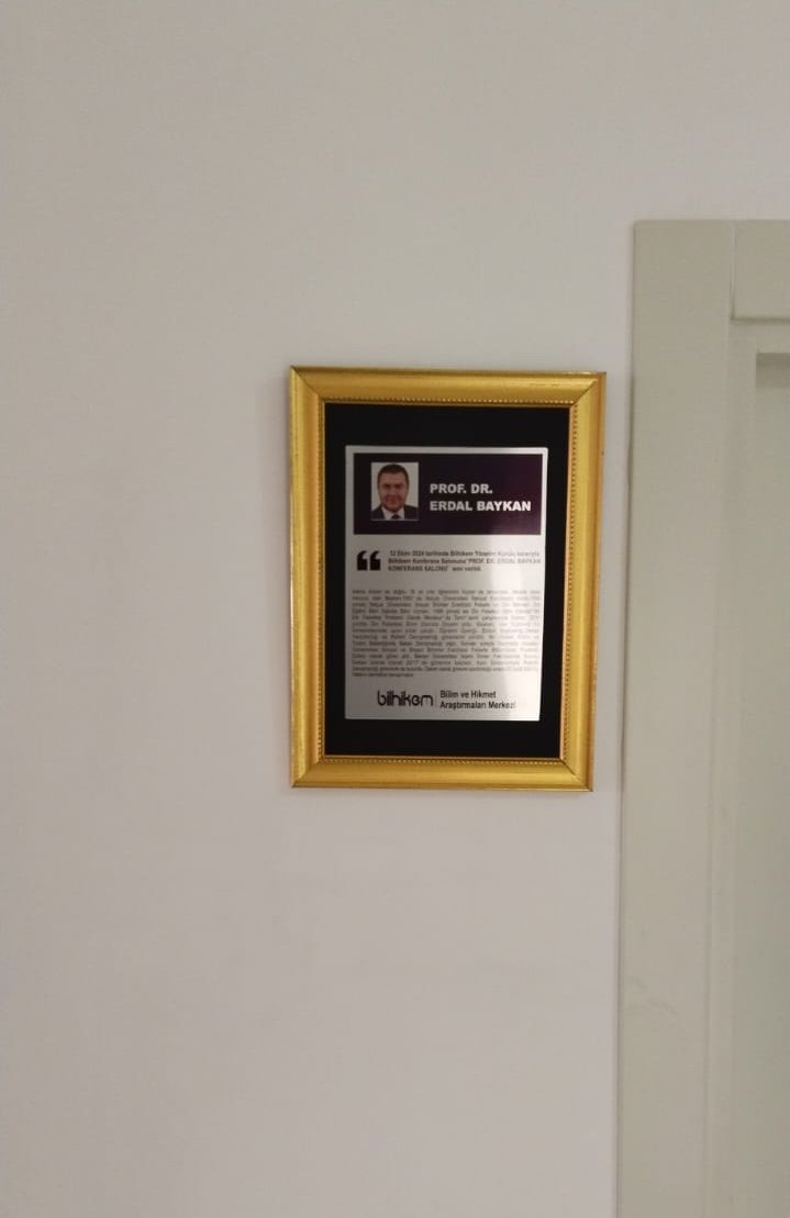 Bilhikem Yönetim Kurulu kararıyla konferans salonumuza "Prof. Dr. Erdal BAYKAN Konferans Salonu" ismi verildi. Hocamıza Allah’tan rahmet diliyoruz. Mekanı cennet olsun.
<a href="/darulmedya/">Necdet Subaşı</a> <a href="/3AkEmin4/">Mehmet Emin AKASLAN</a>
<a href="/hakan_hemsinli/">Hakan Hemşinli</a>