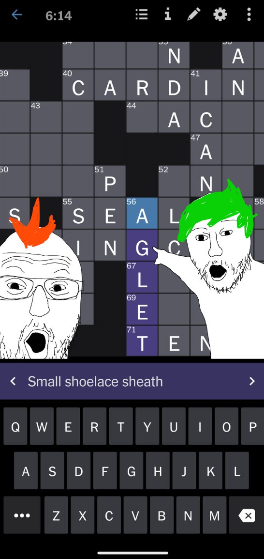 imhere4thememe's tweet photo. @vince_martella NYT crossword remembers 🙏🏻 https://t.co/LqgKJBucp3