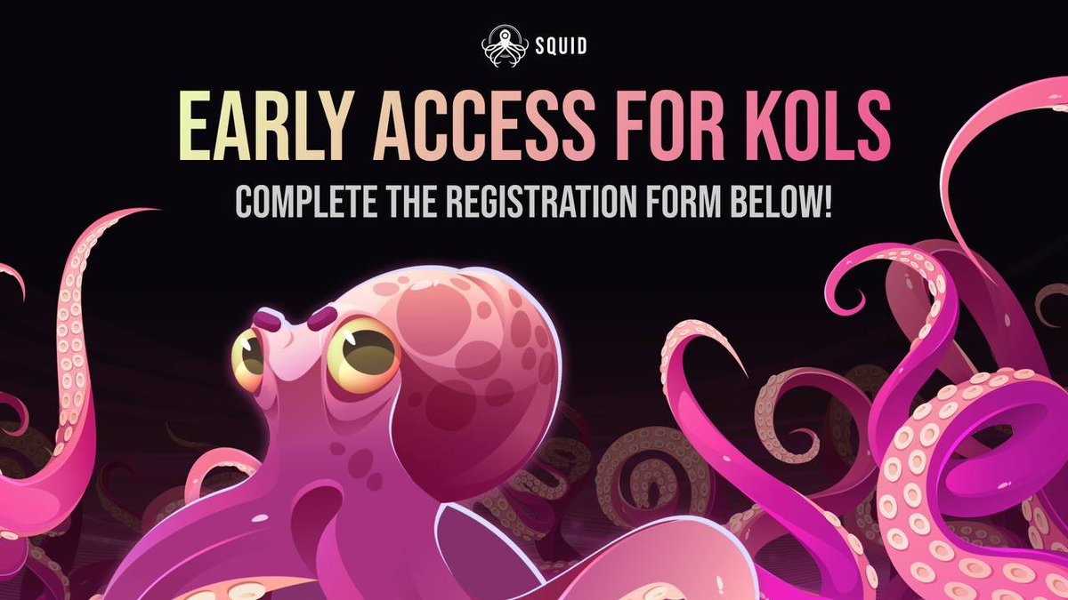 tradeonsquid's tweet image. The @SQUIDIO_X bot is now accepting Early Access applications exclusively for KOLs. If you’re interested in being among the first to experience and collaborate with us, please complete the registration form below:

👉 forms.gle/yBEAYcM9wb9SGS…

This is a limited opportunity, so…
