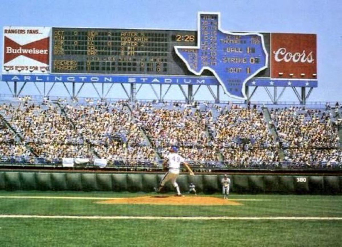 Baking in the 100-degree Texas heat while drinking an ice cold Coors watching Charlie Hough float knuckleballs. Tell me that’s not American living at its finest.