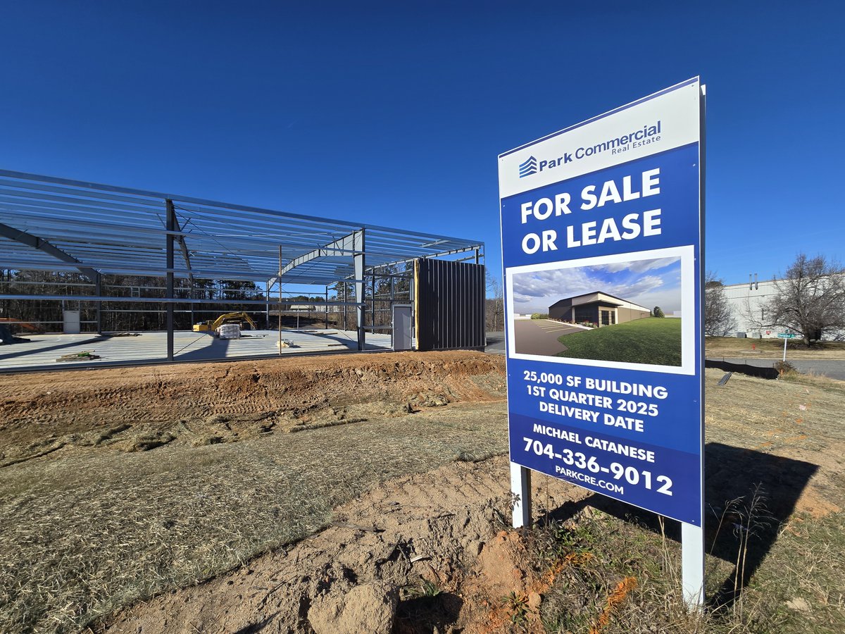 Construction coming along nicely at 2101 Chespark Drive in Gastonia, NC.  Reach out to <a href="/MichaelCatanese/">MichaelA.Catanese,Jr</a> for more information.  This beautiful 25,000 SF building will be available in March.  <a href="/GastonCountyEDC/">Gaston County EDC</a>