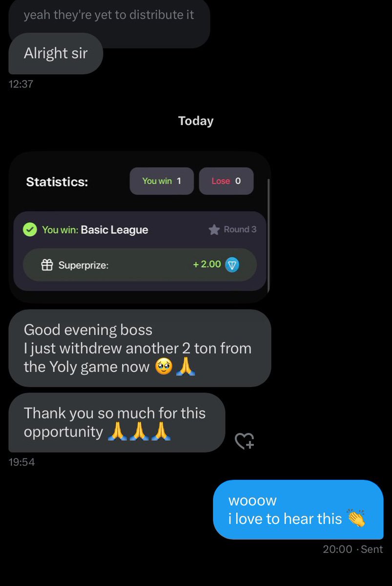 xprinceonchain's tweet photo. i told you guys i'm only here to make y'all money! 

two days ago i posted yolly and asked you guys to refer each other in the comments
someone has made 3 TON from it. 

the link i posted here and tg wasn't mine. i picked random people and asked for their ref links. https://t.co/RqEj6SKpnN