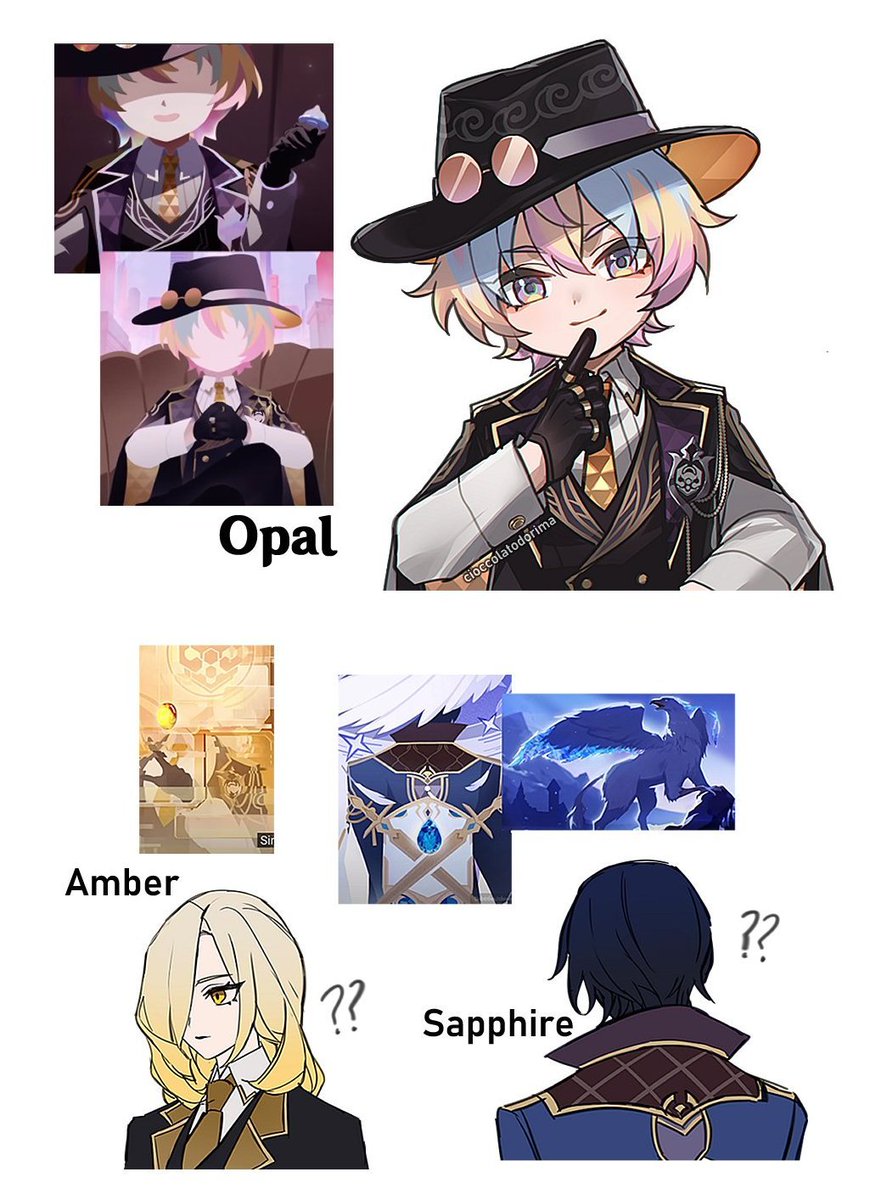 Amphoreus have the 'Nameless Faces'
while the Stonehearts got the 'faceless names' 😂

(throwback illust) 
