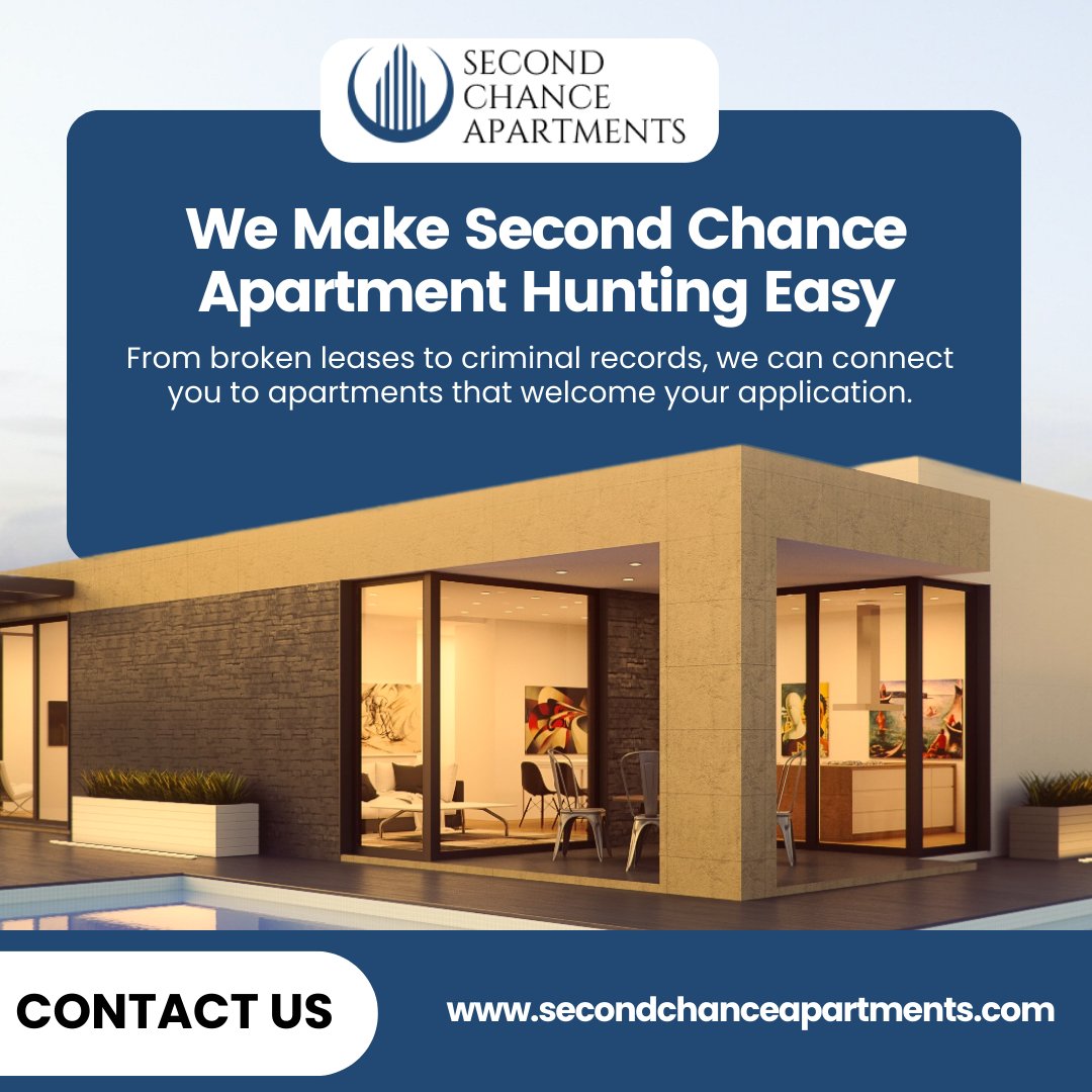 SecondChanceAp4's tweet photo. 🏠 We Make Second Chance Apartment Hunting Easy! 🌟

Whether it's a broken lease or a criminal record, we’re here to connect you with apartments that welcome your application. 💪

#SecondChance #ApartmentHunting #NewBeginnings #FreshStart #HousingHelp #SecondChanceLiving https://t.co/eDZ1KWIXT4