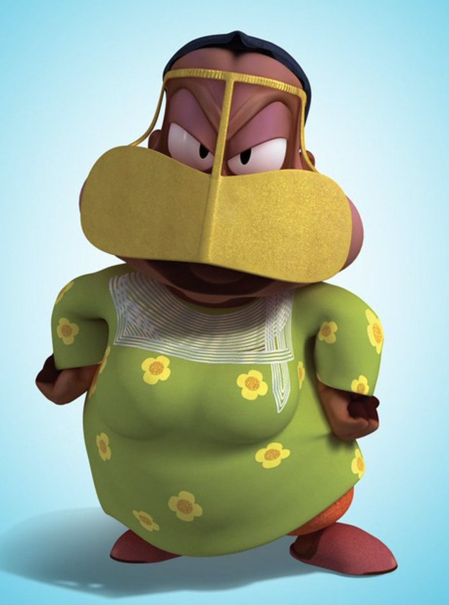 Arab_CoTD's tweet photo. Arab character of the day is Um Khammas, the main character of the Emirati cartoon "Freej" and she is Emirati herself. https://t.co/GEznPYXIfZ