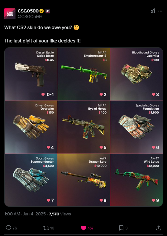 zannleeee's tweet photo. @CSGO500 I would love those gloves fam https://t.co/CZVjcudpEN