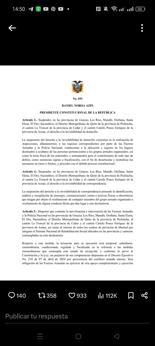 No Tanto Éso Hermano, Sino Que También Decretó Un Estado De Expresión Para Tapar El Asesinato De Ésos 4 Niños..!!! Pero El Violador De Los Derechos Humanos Es Venezuela...
VAYAN A CAGAR ÉSTOS HIPÓCRITAS..!!!