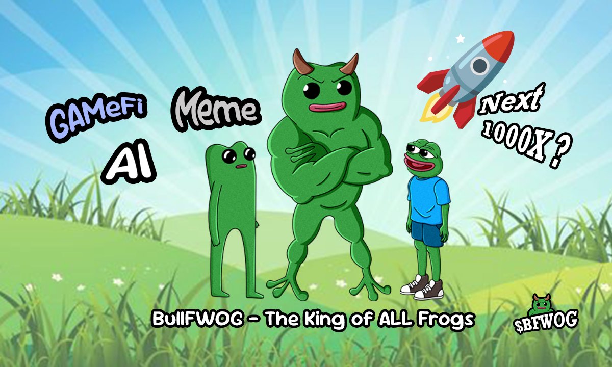 🤖Gamefi Meme Powered by 🐸BullFWOG AI
🚀Biggest ICO of 2025 Dropping Imminently
💵$1,000,000 USD Prize fund
🏆Join Presale to Enter Prize Draws
👇Follow on X and Telegram for More Chances to Win
X: x.com/thebullfwog
TG: t.me/bullfwogcoin