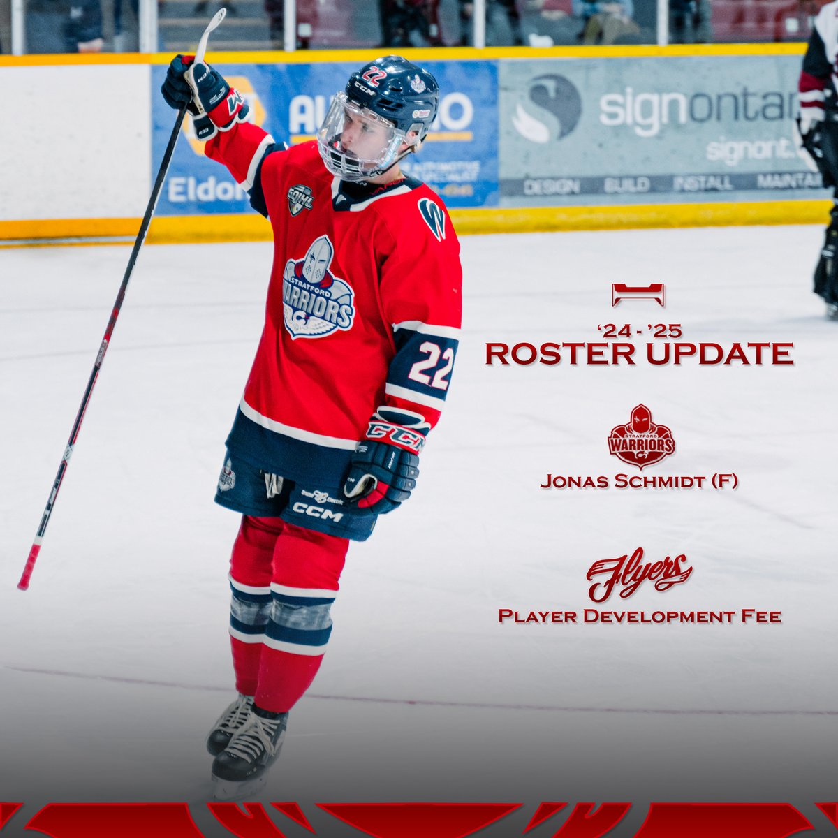 HE'S BAAACK!

We have acquired forward Jonas Schmidt from the <a href="/LeamFlyers/">Leamington Flyers</a> in exchange for a Player Development Fee.

#rollswans