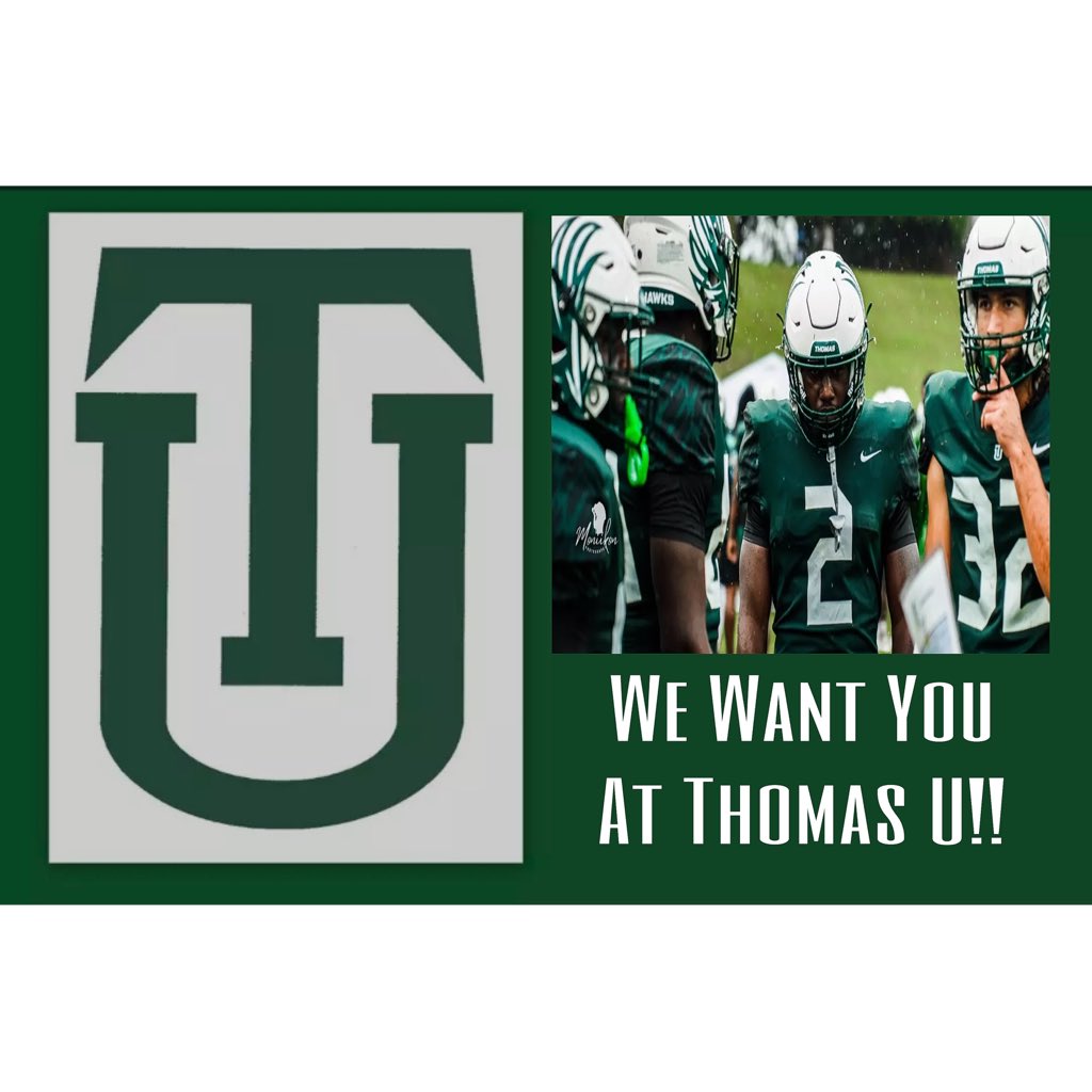 After a great conversation with Coach Rivera, I am blessed to receive my 1st offer from Thomas University. <a href="/CoachMBurleson/">Matt Burleson</a> <a href="/Coach_Macella/">Justin Macella</a>