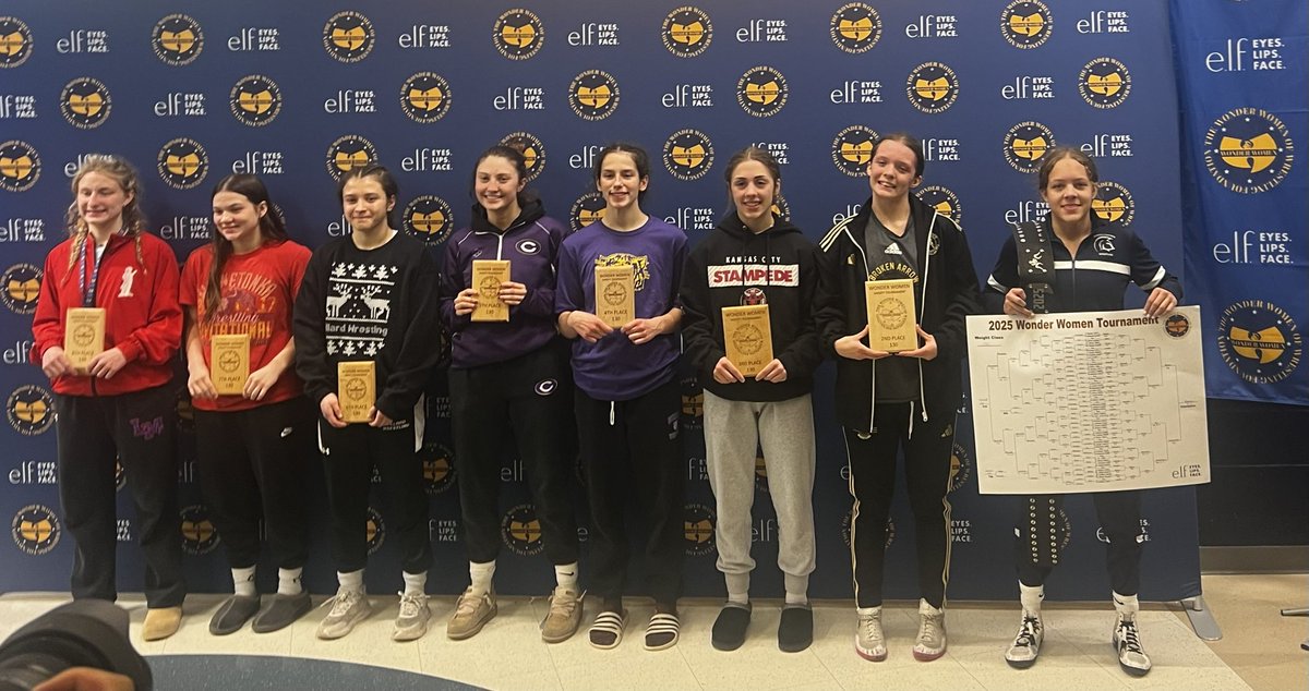 2 time Wonder Woman Champion!!!!   Congrats <a href="/kaileybmichelle/">kailey</a> 5 pins on her way to the finals and the techs her finals match.  Impressive showing this weekend.
