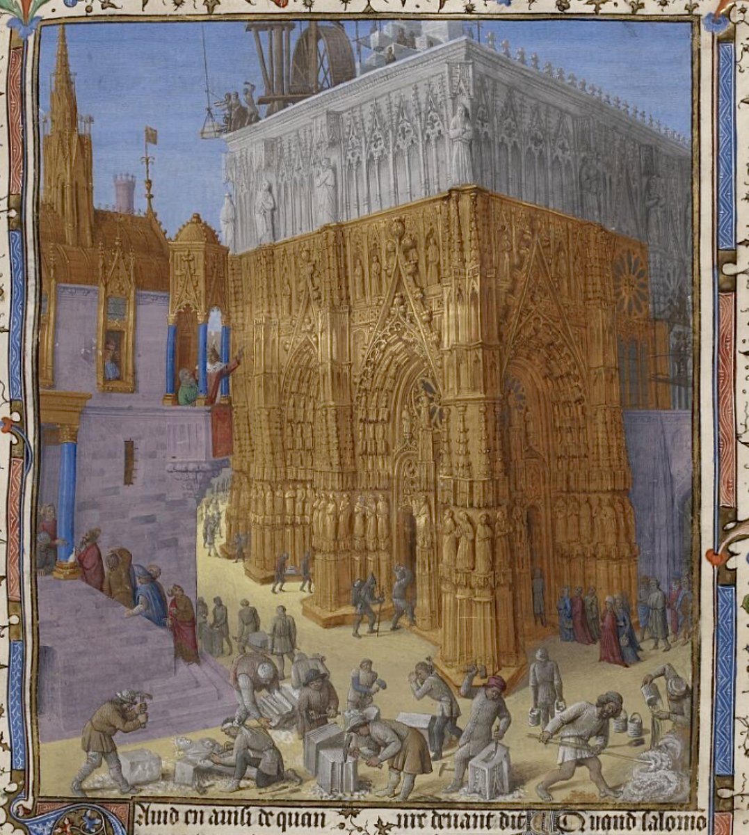 Ennius (@red_loeb) on Twitter photo Miniature by Jean Fouquet depicting Solomon building the Temple of Jerusalem
BnF MS Français 247; Flavius Josèphe, Les Antiquités judaïques (Livres I-XIV); 15th century; Paris and Tours; f.163r <a href="/GallicaBnF/">Gallica BnF</a> Miniature by Jean Fouquet depicting Solomon building the Temple of Jerusalem
BnF MS Français 247; Flavius Josèphe, Les Antiquités judaïques (Livres I-XIV); 15th century; Paris and Tours; f.163r <a href="/GallicaBnF/">Gallica BnF</a>