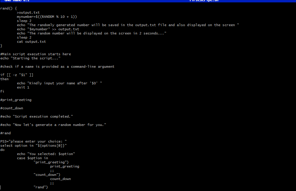 Ade_leyee's tweet image. Day 84
#100DaysOfCyberSecurity
@jay_hunts @segoslavia @OnijeC @akintunero 
Revisited Day 8 tasks of #30DaysOfBashScripting and found new ways to solve them. Here are some scripts:

Note: Some lines are commented out as the tasks were progressive, making those parts unnecessary.