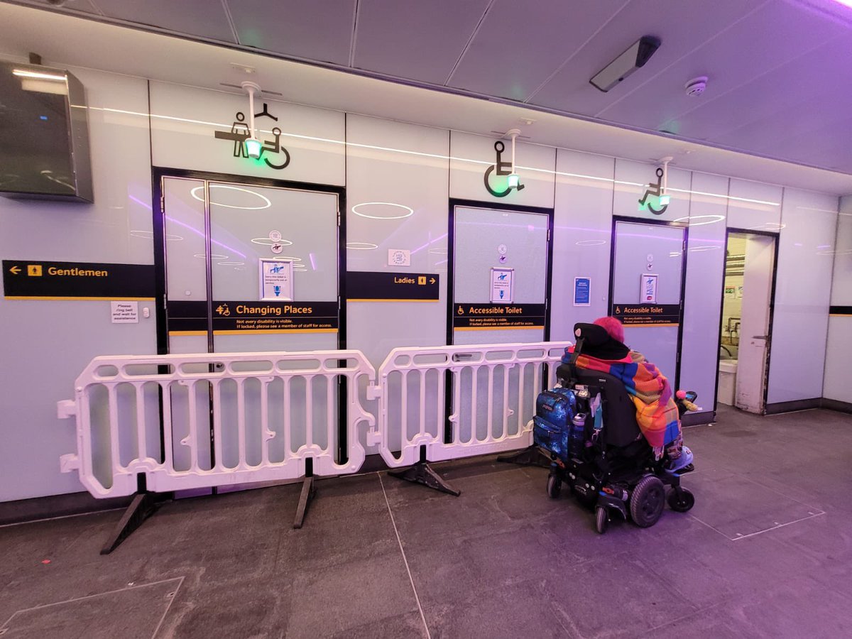 Went through King’s Cross today. <a href="/ChangingPlaceUK/">Changing Places UK</a> toilet broken and an accessible toilet broken. <a href="/nationalrailenq/">National Rail</a> when will these be fixed? Three full queues for the ladies had all been and come out, whilst I waited for the only toilet left.