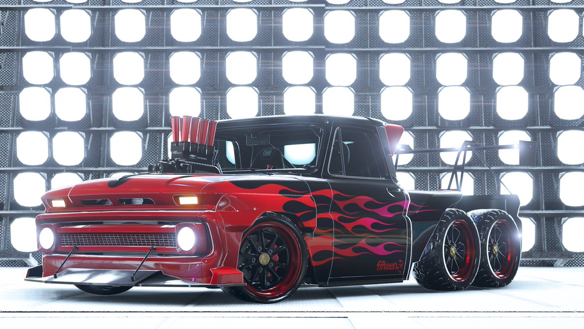 HotrodKing87's tweet photo. New design and tune
File: flame slayer
Car: 65 Chevrolet c10 deberti slayer
SC: 576 908 793
GT: Hotrod King87

Tune: A800 race
SC: 135 932 823
@ForzaHorizon @ForzaHorizon5UK @ForzaWorld #forza #forzalivery #forzahorizon #forzapainter #forzashare #virtualphotography #forzahorizon5 https://t.co/nqlGFp2tgw