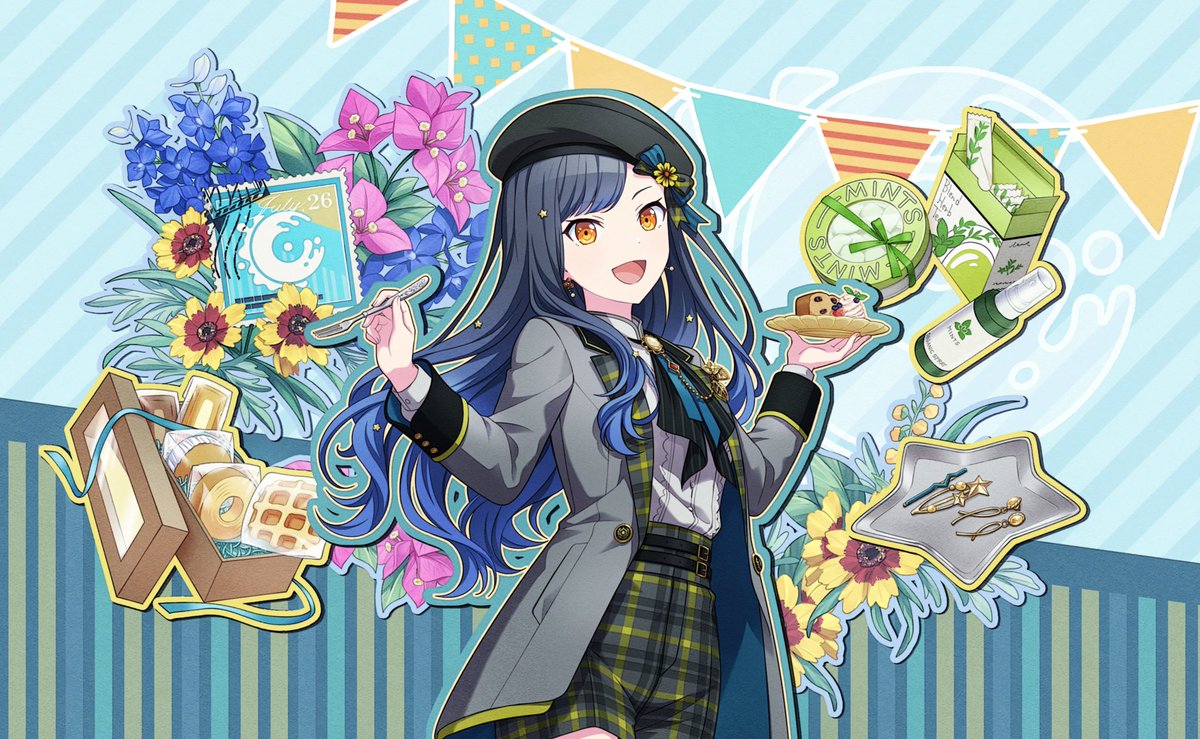 an and her flowers