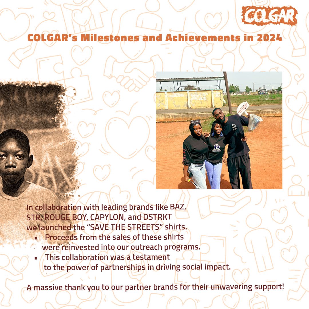 COLGAR5's tweet image. A huge thank you to our volunteers, donors, and partners—you made it all possible🧡. 

Let’s create even bigger change in 2025!

 Want to join us? 
DM us or email Colgar19@gmail.com.

#COLGAR #MakingADifference #2024Highlights #TogetherWecan