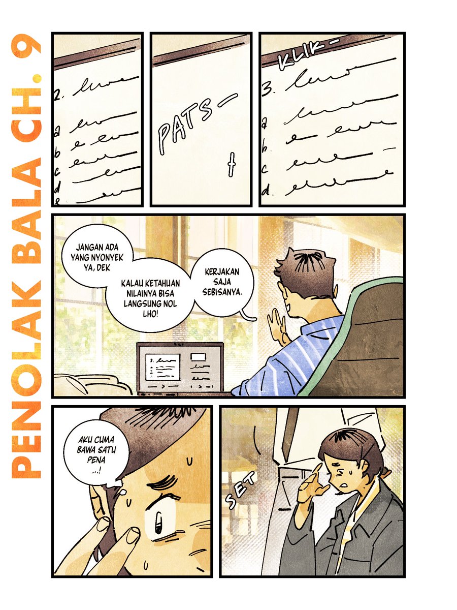 kartuuuno's tweet photo. Penolak Bala β Chapter 9 is Out π€
(1/3)
Dipersilahkan mendengarkan lagu untuk menambah pengalaman membaca komik yang lebih menyenangkan.
#indonesia #penolakbala #komik #comic #romance #agegap #koomik https://t.co/m7KF4Hxkcp